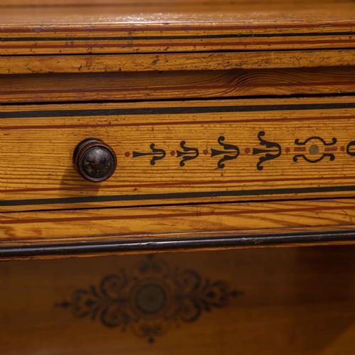 VICTORIAN NEO CLASSICAL PITCH PINE DRESSING TABLE - ADDITIONAL PHOTO 26