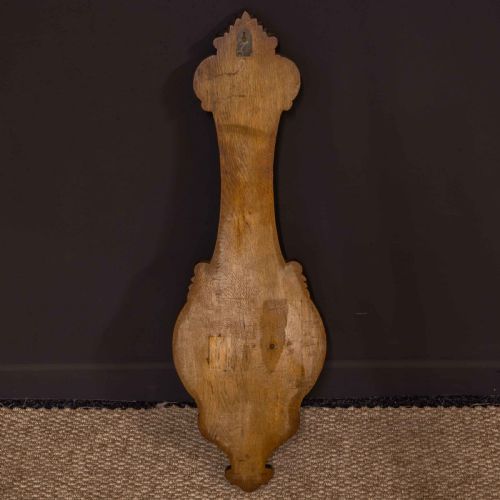 EDWARDIAN OAK ANEROID BAROMETER - ADDITIONAL PHOTO 13