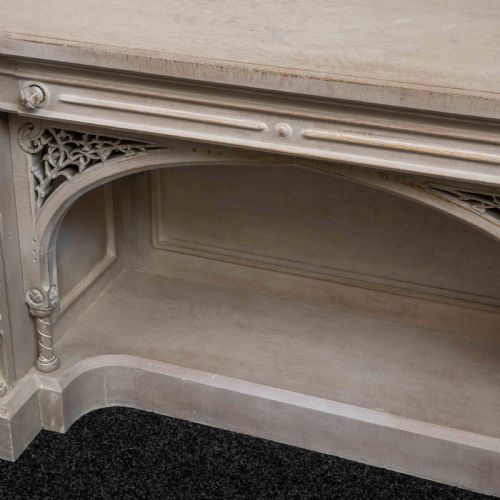 VICTORIAN GOTHIC STYLE LIMED OAK SIDEBOARD - ADDITIONAL PHOTO 3