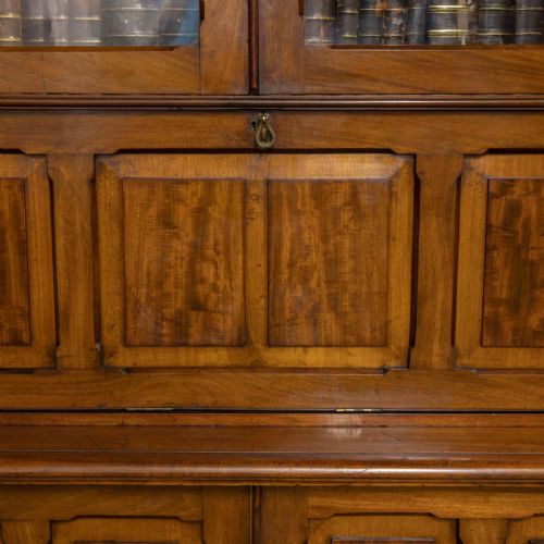 VICTORIAN MAHOGANY SECRETAIRE BOOKCASE - ADDITIONAL PHOTO 6