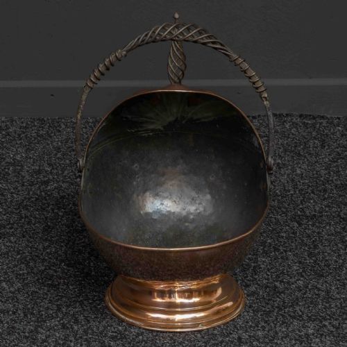 VICTORIAN COPPER COAL HELMET - ADDITIONAL PHOTO 4