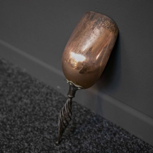 VICTORIAN COPPER COAL HELMET - ADDITIONAL PHOTO 7