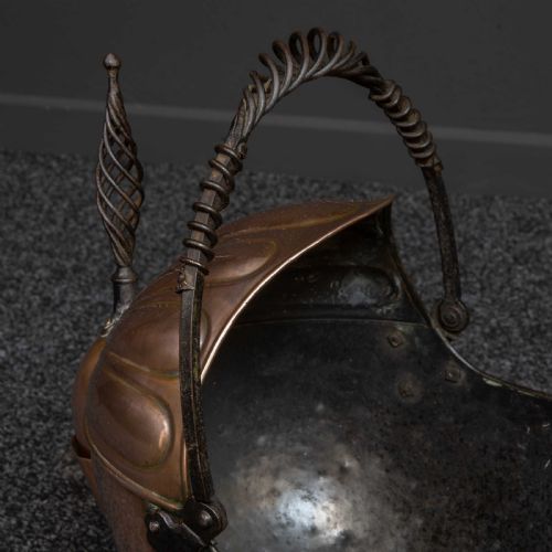 VICTORIAN COPPER COAL HELMET - ADDITIONAL PHOTO 10