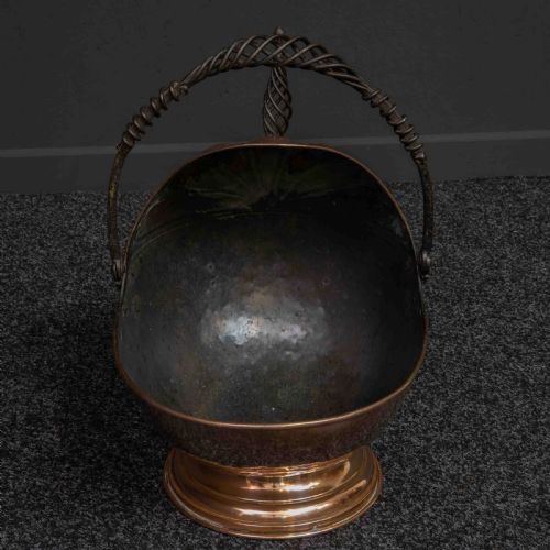 VICTORIAN COPPER COAL HELMET - ADDITIONAL PHOTO 12