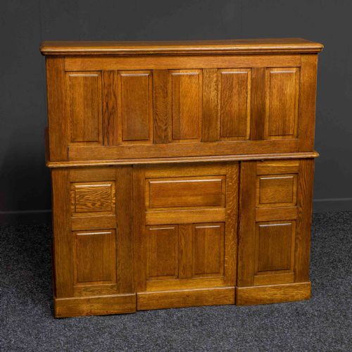 EDWARDIAN OAK ROLL TOP DESK - ADDITIONAL PHOTO 16