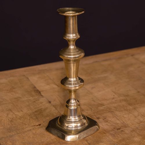 LATE VICTORIAN BRASS CANDLESTICKS - ADDITIONAL PHOTO 1