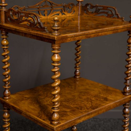 MID VICTORIAN WALNUT WHATNOTCANTERBURY - ADDITIONAL PHOTO 8