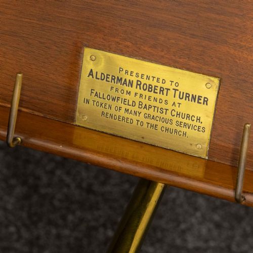 VICTORIAN MAHOGANY READING TABLE - ADDITIONAL PHOTO 4