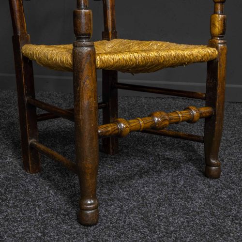 SET OF EIGHT 19TH CENTURY LADDERBACK CHAIRS - ADDITIONAL PHOTO 8