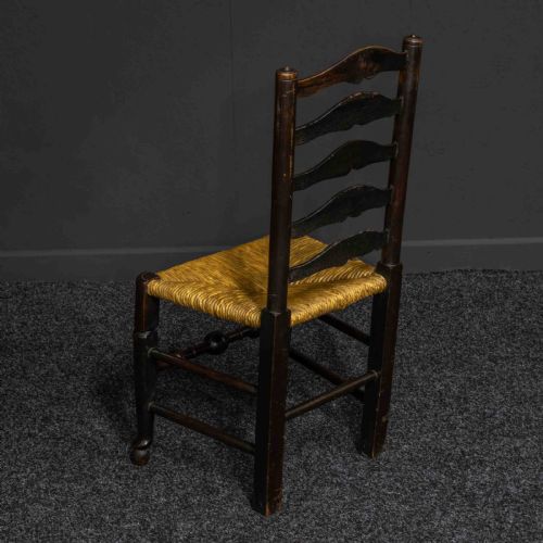 SET OF EIGHT 19TH CENTURY LADDERBACK CHAIRS - ADDITIONAL PHOTO 12
