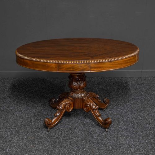 mid 19th century french mahogany table - CATEGORY: ANTIQUE TABLES - DATED 19TH CENTURY