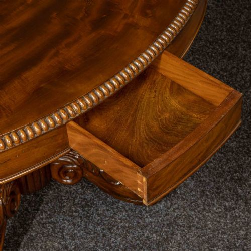 MID 19TH CENTURY FRENCH MAHOGANY TABLE - ADDITIONAL PHOTO 2