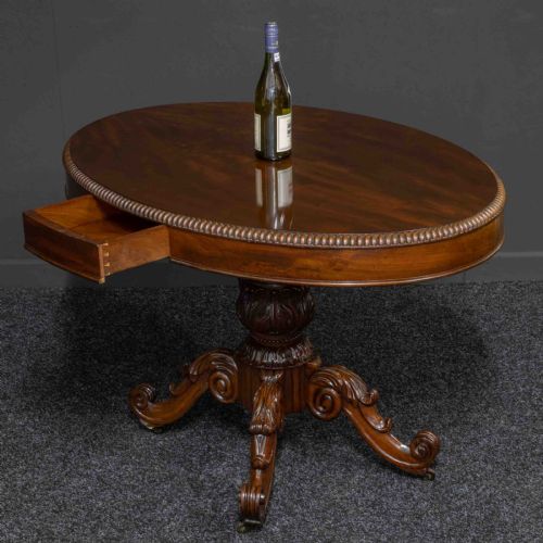 MID 19TH CENTURY FRENCH MAHOGANY TABLE - ADDITIONAL PHOTO 4