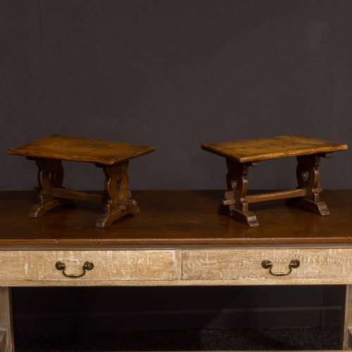 miniature pair of arts and crafts refectory tables - CATEGORY: ANTIQUE MISCELLANEOUS - DATED VICTORIAN