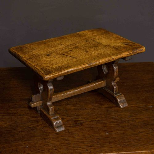MINIATURE PAIR OF ARTS AND CRAFTS REFECTORY TABLES - ADDITIONAL PHOTO 1