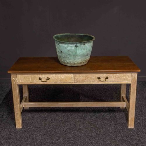 VICTORIAN VERDIGRISE COPPER PLANTER - ADDITIONAL PHOTO 1