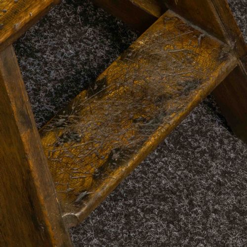 VICTORIAN MAHOGANY LIBRARY STEPS - ADDITIONAL PHOTO 7