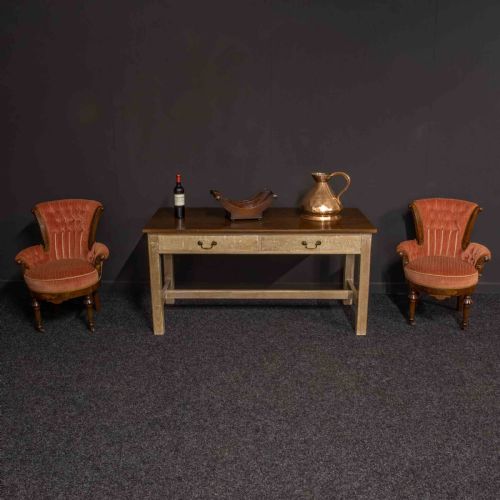 PAIR OF BOUDOIR CHAIRS - ADDITIONAL PHOTO 1