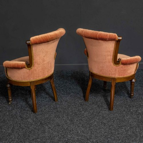 PAIR OF BOUDOIR CHAIRS - ADDITIONAL PHOTO 2