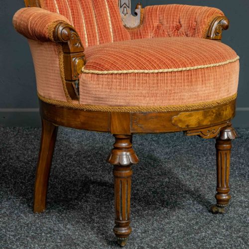 PAIR OF BOUDOIR CHAIRS - ADDITIONAL PHOTO 9