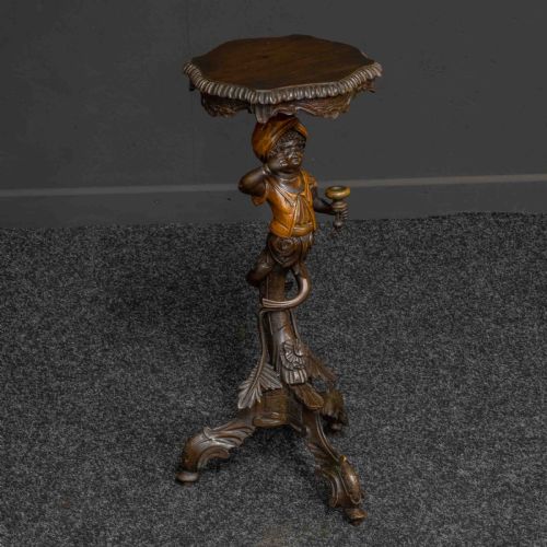 italian carved torchere table - CATEGORY: ANTIQUE TABLES - DATED 19TH CENTURY