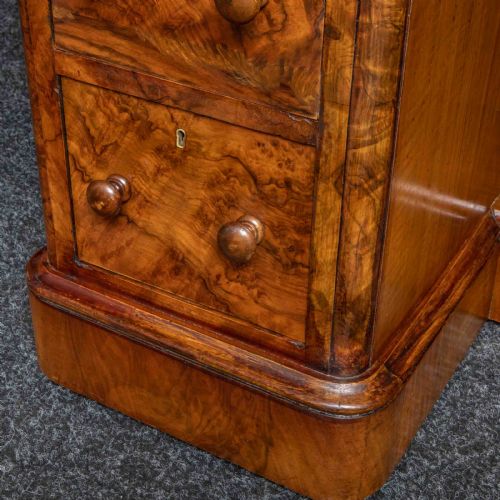 MID VICTORIAN BURR WALNUT DRESSING TABLE - ADDITIONAL PHOTO 8