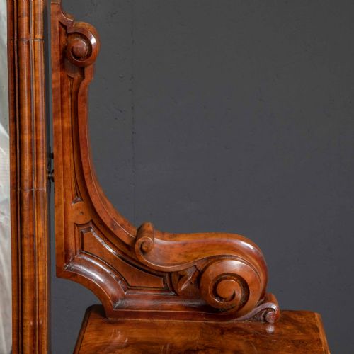 MID VICTORIAN BURR WALNUT DRESSING TABLE - ADDITIONAL PHOTO 18