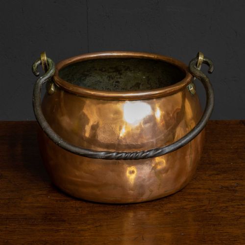victorian copper cooking pot - CATEGORY: ANTIQUE METAL - DATED VICTORIAN