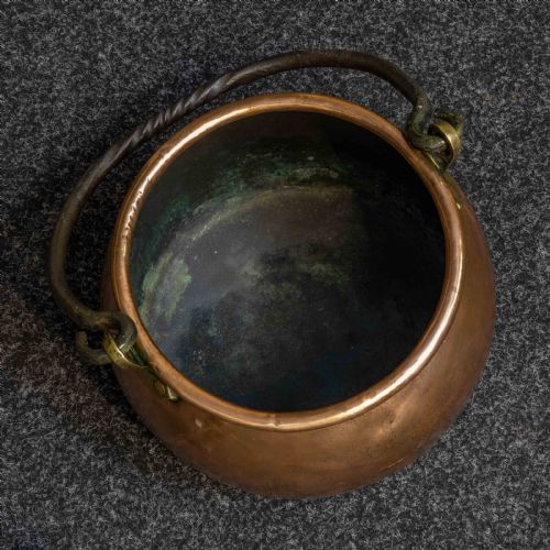 VICTORIAN COPPER COOKING POT - ADDITIONAL PHOTO 4