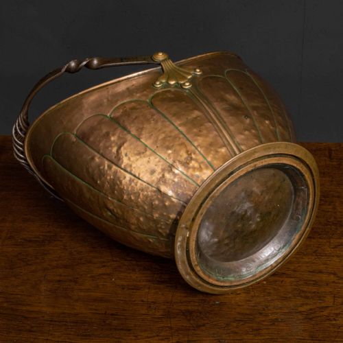 VICTORIAN COPPER COAL HELMET - ADDITIONAL PHOTO 3