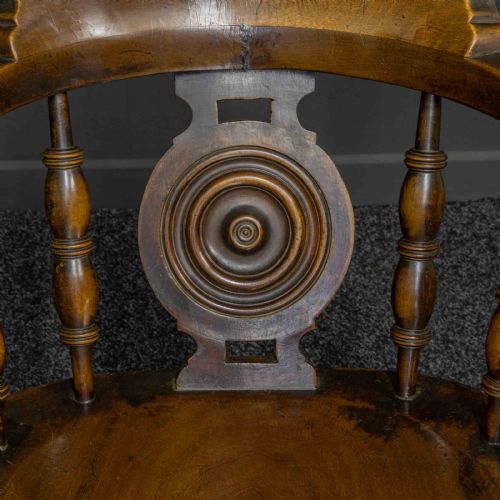 VICTORIAN ELM AND FRUITWOOD CLUB CHAIR - ADDITIONAL PHOTO 7
