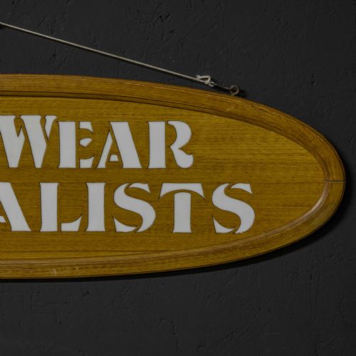 PAIR OF EDWARDIAN OAK FRAMED TAILORS SIGNS - ADDITIONAL PHOTO 7