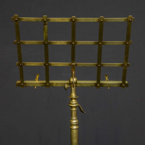 EDWARDIAN BRASS MUSIC STAND - ADDITIONAL PHOTO 6