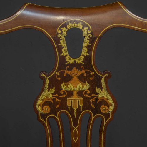 EDWARDIAN LADIES MAHOGANY REVOLVING CHAIR - ADDITIONAL PHOTO 5