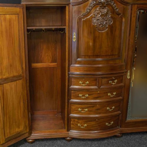 VICTORIAN MAHOGANY WARDROBE - ADDITIONAL PHOTO 8