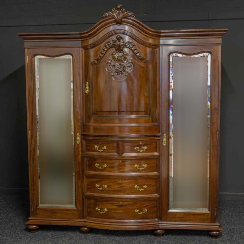 VICTORIAN MAHOGANY WARDROBE - ADDITIONAL PHOTO 13