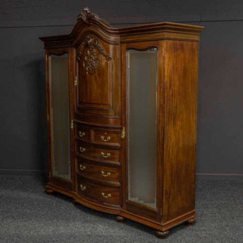 VICTORIAN MAHOGANY WARDROBE - ADDITIONAL PHOTO 14