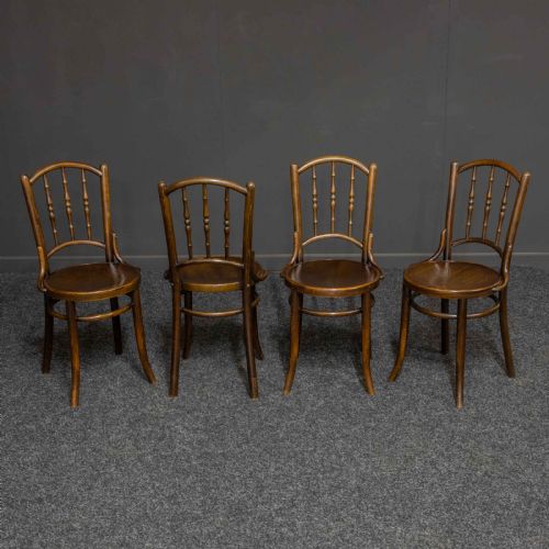 SET OF FOUR BENTWOOD CHAIRS BY MUNDUS AND JJ KOHN LTD - ADDITIONAL PHOTO 1