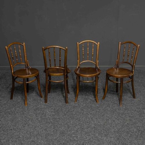 SET OF FOUR BENTWOOD CHAIRS BY MUNDUS AND JJ KOHN LTD - ADDITIONAL PHOTO 2
