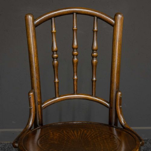 SET OF FOUR BENTWOOD CHAIRS BY MUNDUS AND JJ KOHN LTD - ADDITIONAL PHOTO 7