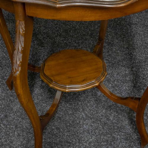 VICTORIAN MAHOGANY WINDOW TABLE - ADDITIONAL PHOTO 1