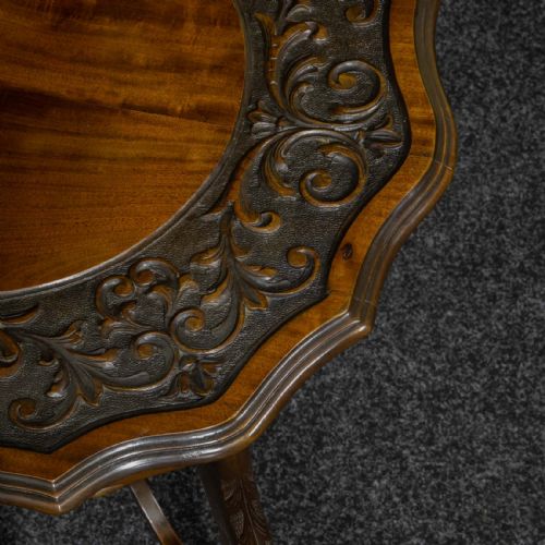 VICTORIAN MAHOGANY WINDOW TABLE - ADDITIONAL PHOTO 5