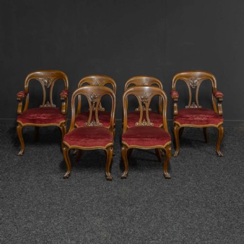 SET OF SIX VICTORIAN MAHOGANY CHAIRS - ADDITIONAL PHOTO 6