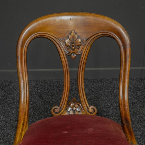 SET OF SIX VICTORIAN MAHOGANY CHAIRS - ADDITIONAL PHOTO 7