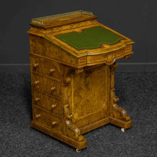 victorian walnut davenport - CATEGORY: ANTIQUE DESKS - DATED VICTORIAN