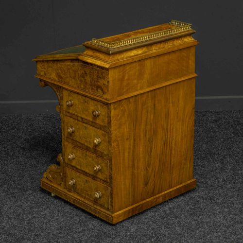 VICTORIAN WALNUT DAVENPORT - ADDITIONAL PHOTO 2