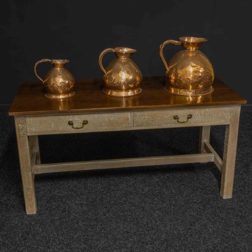 SET OF THREE VICTORIAN COPPER HARVEST FLAGONS - ADDITIONAL PHOTO 10