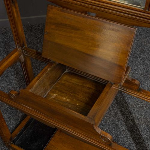 ART NOUVEAU WALNUT HALLSTAND - ADDITIONAL PHOTO 4