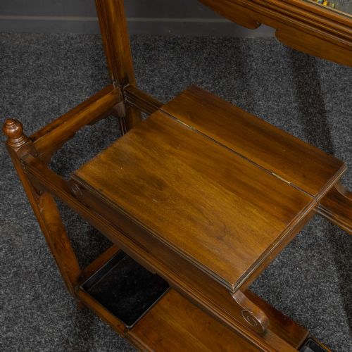 ART NOUVEAU WALNUT HALLSTAND - ADDITIONAL PHOTO 5