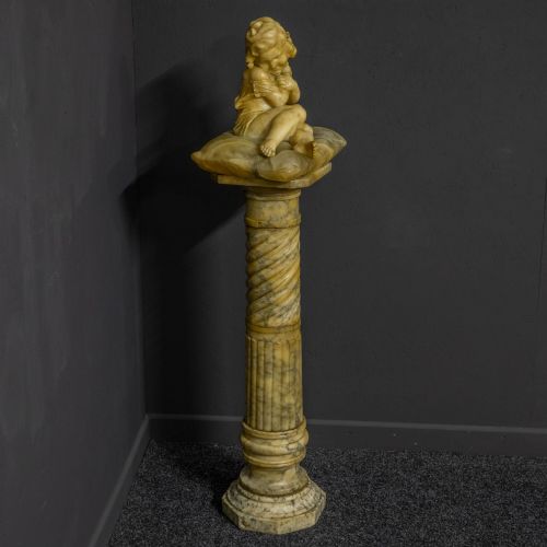 VICTORIAN MARBLE FIGURE - ADDITIONAL PHOTO 1